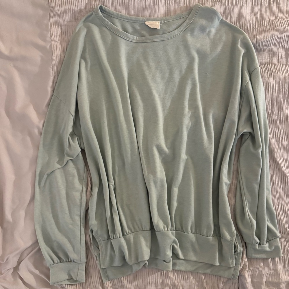 Fantastic Fawn Light Green Crew Neck Top